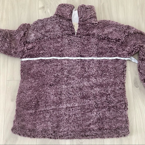 NWOT | Fantastic Fawn | Sherpa Quarter Zip Jacket - Picture 6 of 6